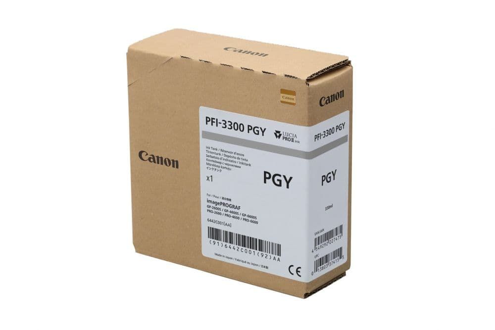 Cartus cerneala Canon 6442C001AA ,Gri ,330 ml ,Original (PFI-3300pgy)