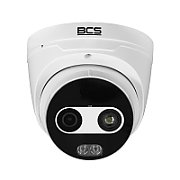 Cameră Dome IP Termică BCS BCS-P-EIP242FSR3-THT-AI1(0202) cu Detecție a Incendiilor și Alarmă