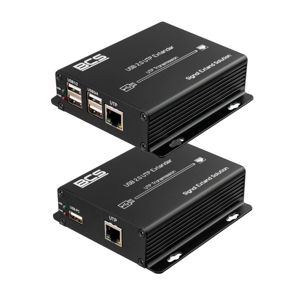 BCS BCS-UTP-4USB-SET(2) Extender USB prin cablu UTP până la 100m, suportă 4 dispozitive