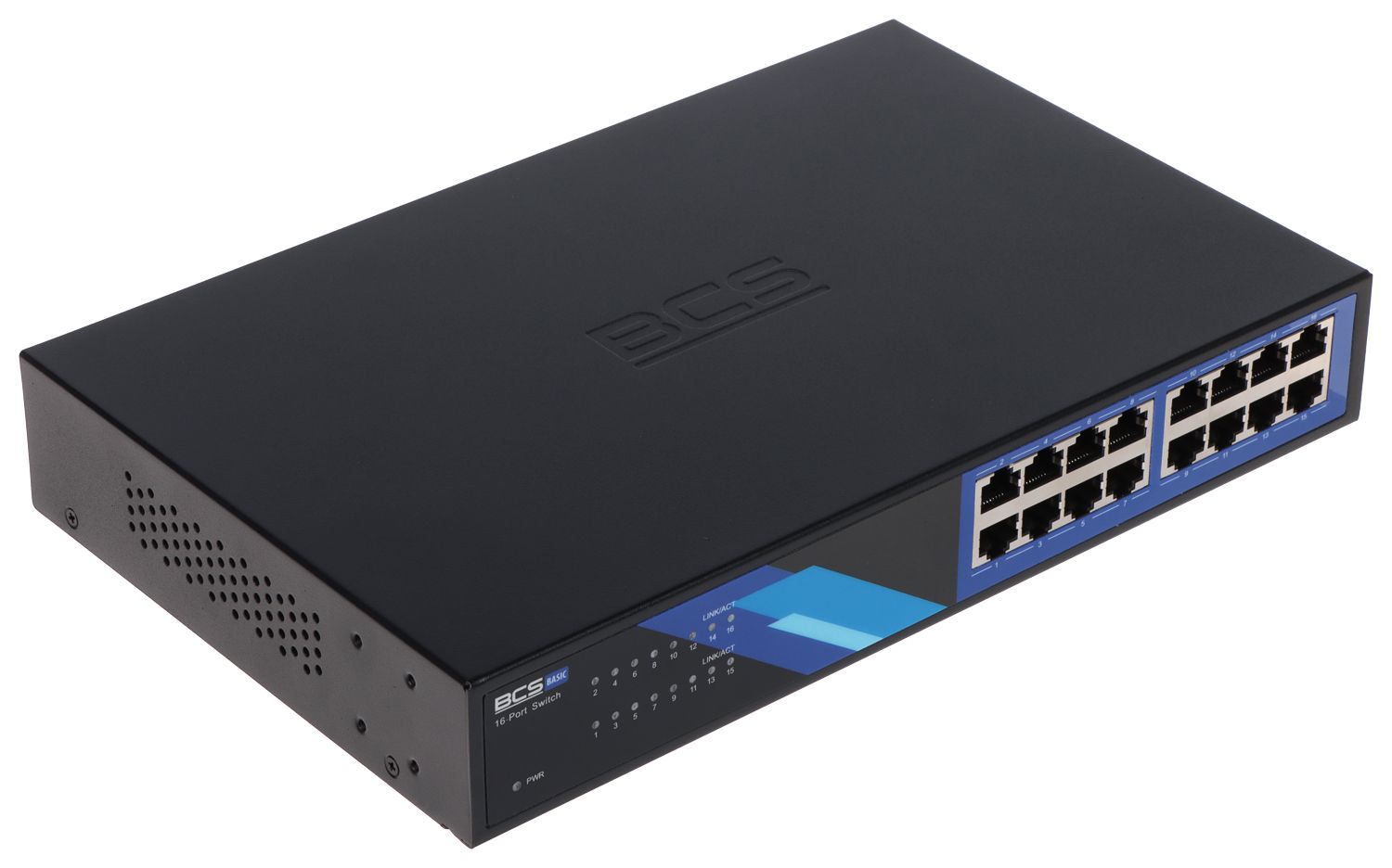 Switch BCS BCS-B-S16G, 16 porturi 10/100/1000 Mbps