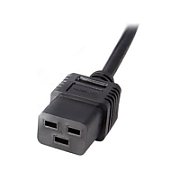 Zebra power cord, C19, UK