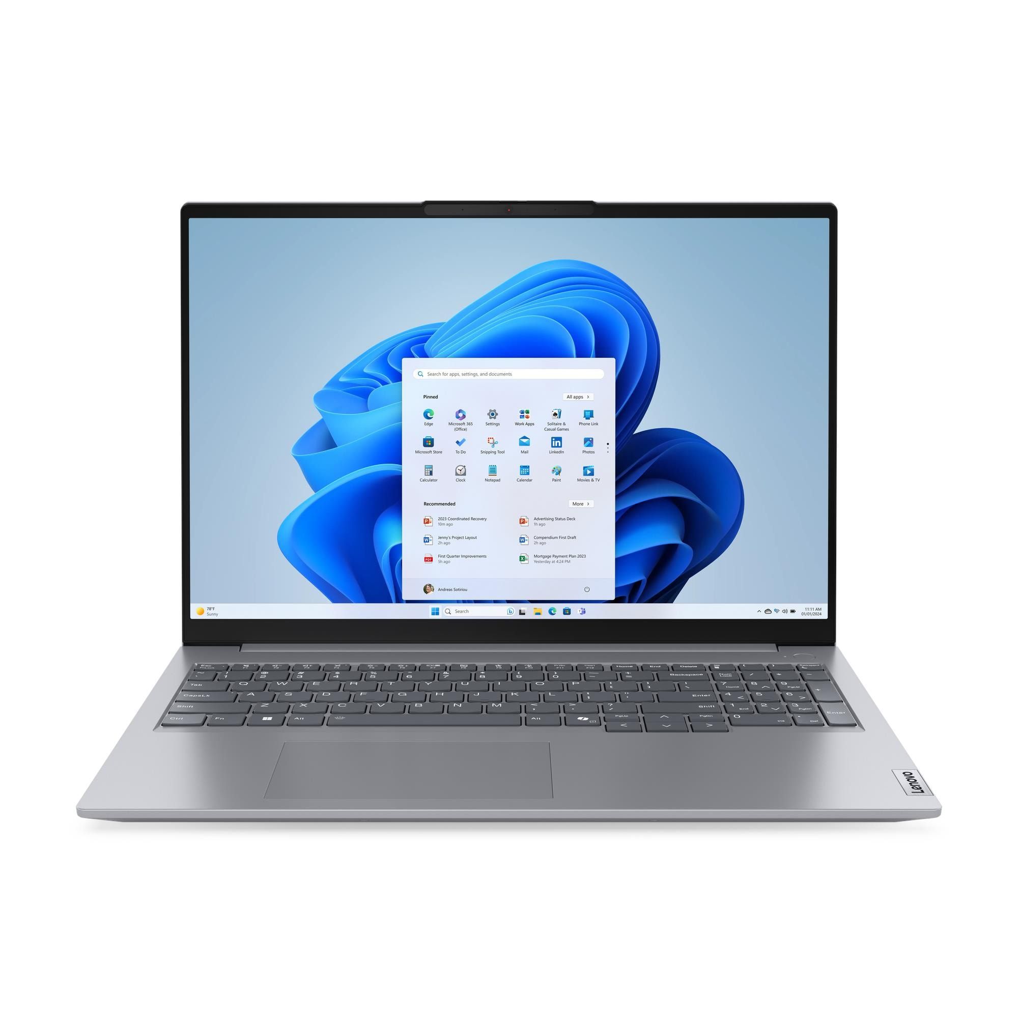 Laptop Lenovo ThinkBook 16 G7 ARP 21MW000UPB, 16 inch 1920 x 1080, AMD Ryzen 7 7735HS (8 C / 16 T, 3.2 GHz - 4.75 GHz, 4 MB Cache L216 MB Cache L3 cache, 28 W), 16 GB DDR5, 1 TB SSD, AMD Radeon 680M, Windows 11 Pro, Tastatura English Euro, Gri