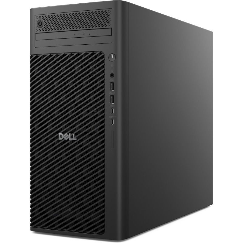 Desktop PC DELL Pro Max T2 FCT2250, Intel 285K (24 C / 24 T, 3.2 GHz - 5.7 GHz, 36 MB cache), 64 GB RAM, 1 TB SSD, Fara unitate optica, Intel Graphics, 1500 W, Windows 11 Pro