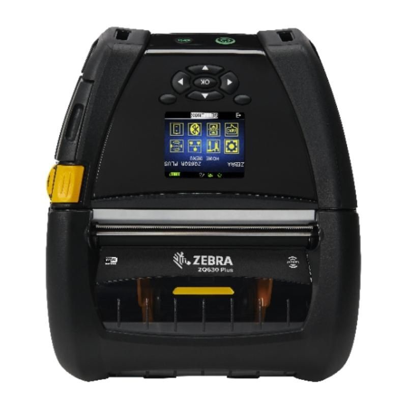 DT Printer ZQ630 Plus RFID English fonts, Wi-Fi 6 Dual Radio (802.11AX / BT5.x), Linered platen, 0.75  core, Shoulder strap, Belt clip