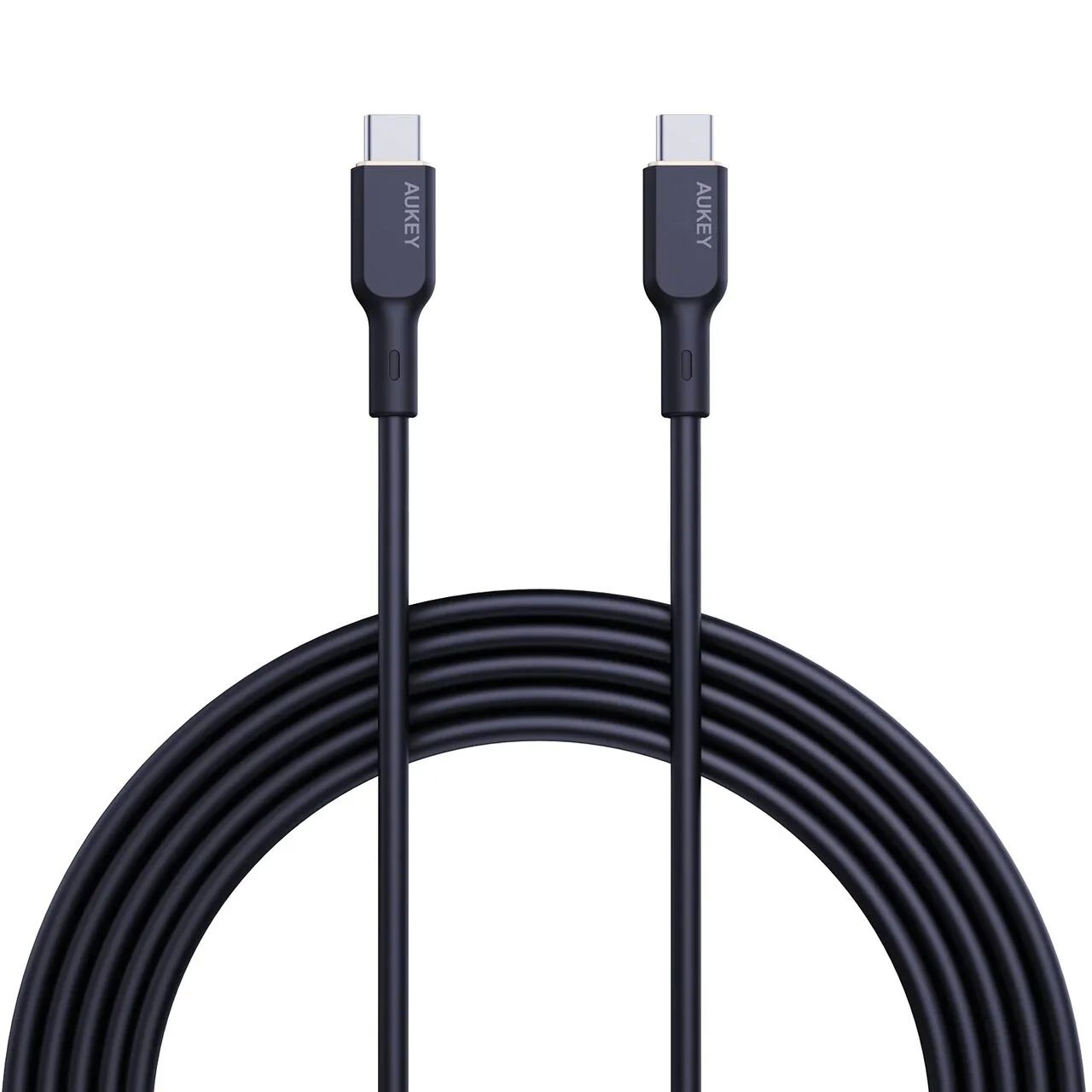 Cablu alimentare si date Aukey, USB Type-C (T) la USB Type-C (T), 1.8m, 480 Mbps, 240W, silicon, negru,  LLTSN1049544  (timbru verde 0.08 lei) -689323787272