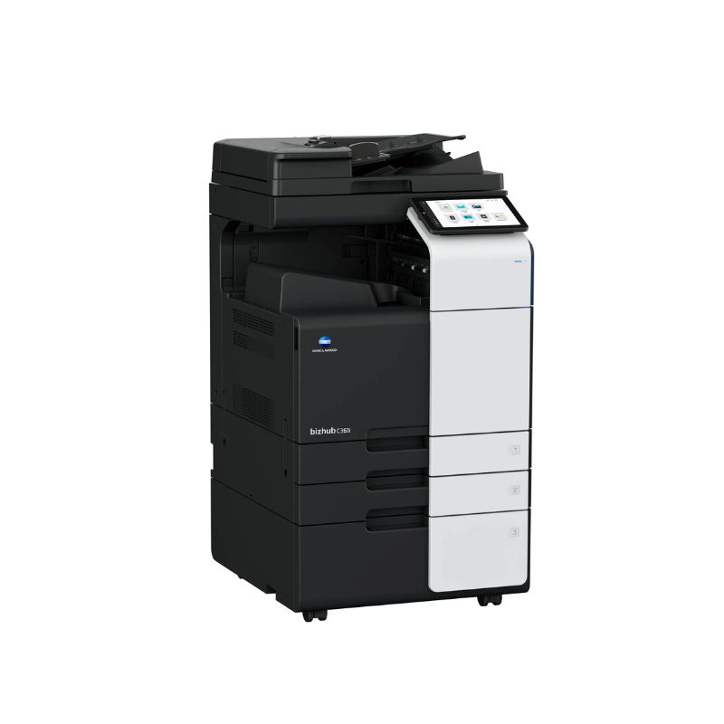 BIZHUB C361i + ADF DUAL SCAN DF-714 + set tonere KCMY+ Masa suport DK516X