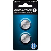 Lithium battery mini everActive CR2025 - blister 2 pcs.