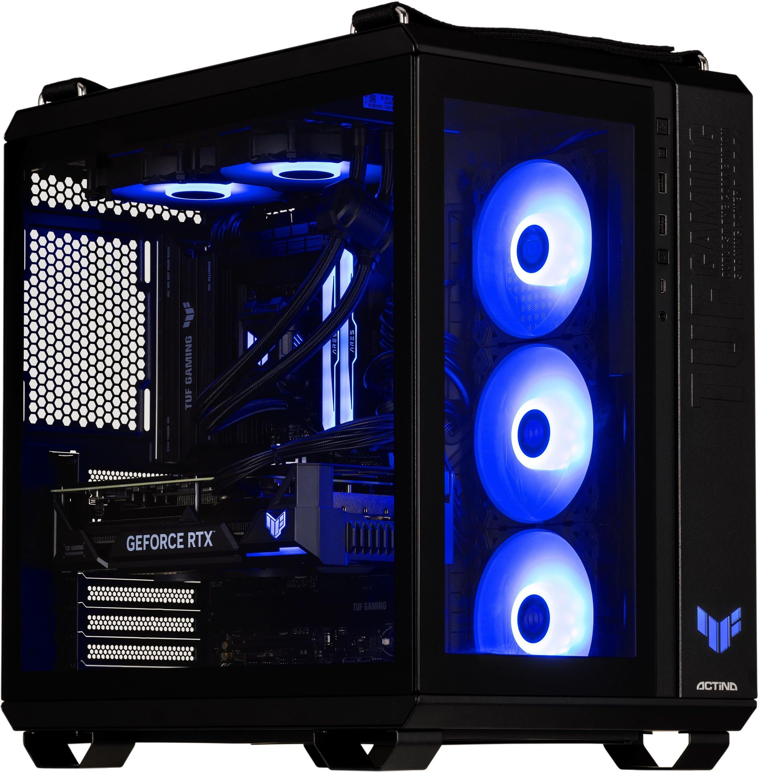 Desktop PC Actina Midi Tower, AMD 9900X (12 C / 24 T, 4.4 GHz - 5.6 GHz), 32 GB RAM, 2 TB SSD, NVIDIA GeForce RTX 5090 32 GB, Fara sistem de operare