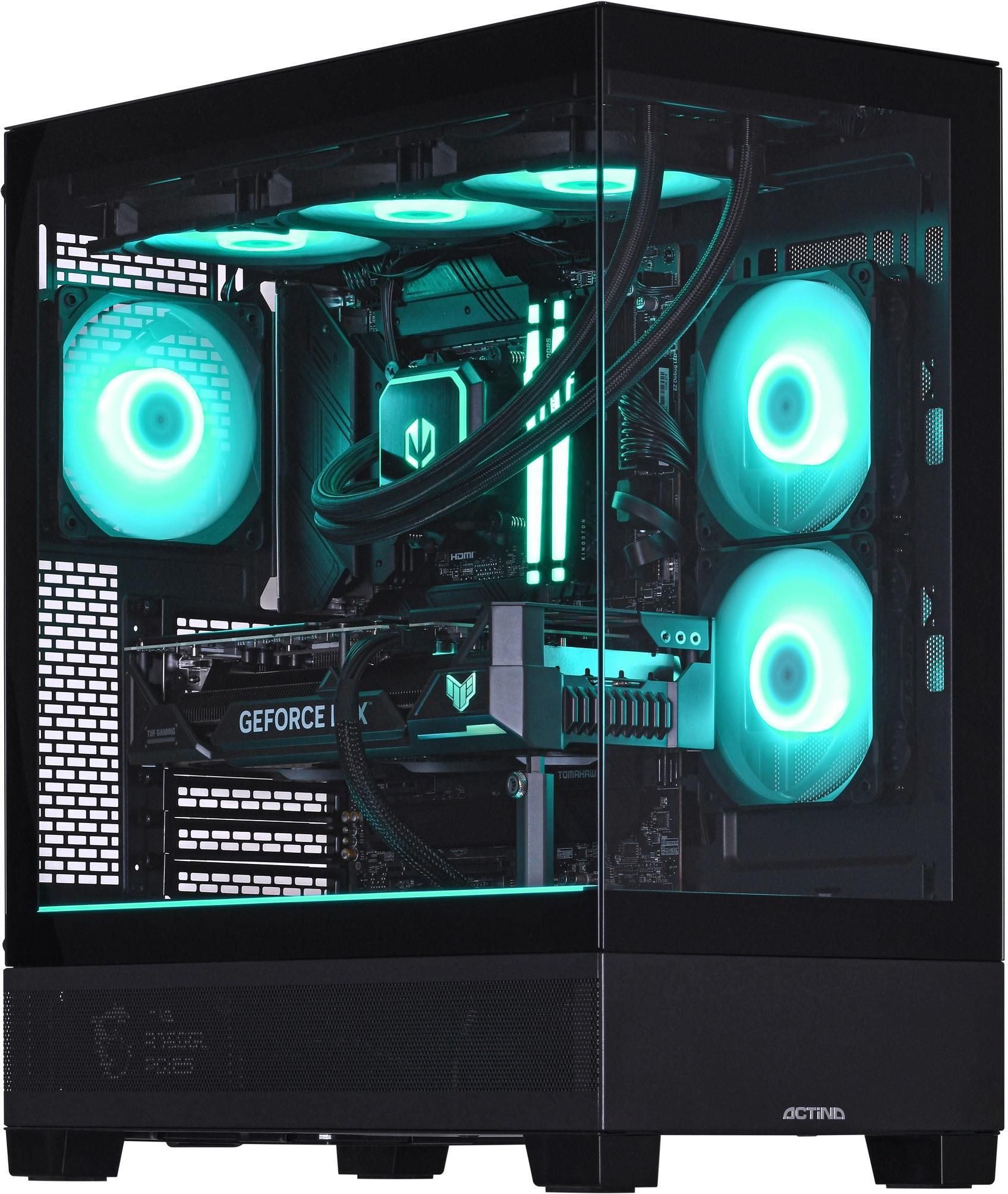 Desktop PC Actina Midi Tower, AMD Ryzen 7 7800X3D (8 C / 16 T, 5.0 GHz), 32 GB RAM, 1 TB SSD, NVIDIA GeForce RTX 5070 Ti 16 GB, Windows 11 Home