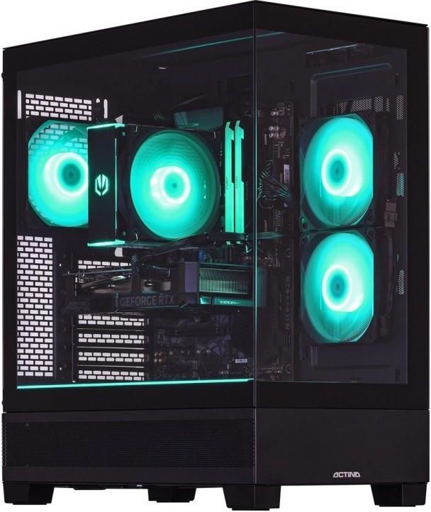Desktop PC Actina Midi Tower, AMD 8700F (8 C / 16 T, 4.1 GHz - 5 GHz), 32 GB RAM, 1 TB SSD, NVIDIA GeForce RTX 5070 12 GB, Fara sistem de operare