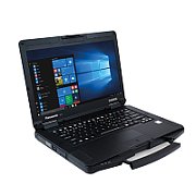 Laptop Panasonic ToughBook 55 Mk3, 14 inch 1920 x 1080 Touchscreen, Intel Core i5-1345U (10 C / 12 T, 1.6 GHz - 4.7 GHz, 12 MB cache, 55 W), 16 GB DDR4, 512 GB SSD, Intel Iris Xe Graphics, Windows 11 Pro, Tastatura Germana, Negru