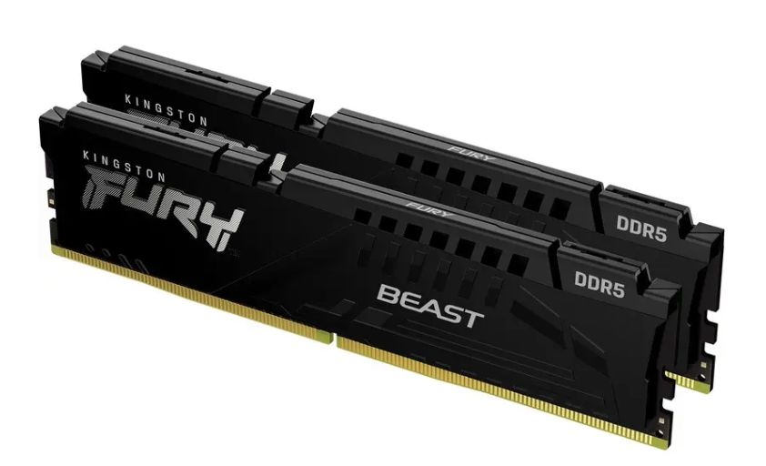 Kingston Technology FURY Beast 128GB 5600MT/s DDR5 CL36 DIMM (Kit of 2) Black