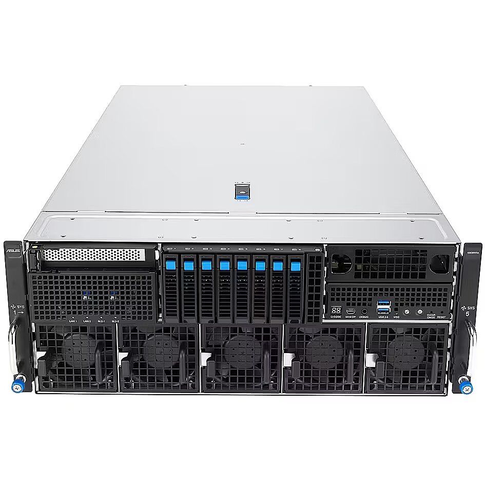 Server ASUS ESC8000A-E13P, Rack 4U, fara procesor, 2 x AMD socket SP5  max 400 W, fara memorie, 8 x SFF, 4 x 3200 W