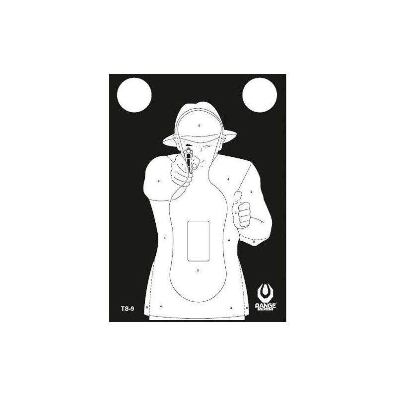 TS-9 silhouette shooting targets  Frenchman - set of 50