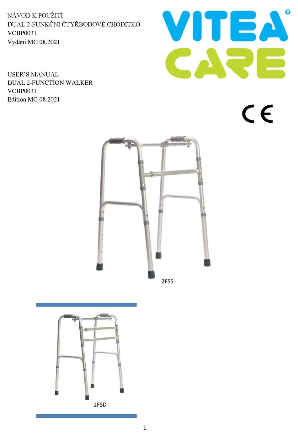 Walking frame rehabilitation trifunctional