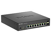 Switch D-Link DMS-1250-10SPL, 8 porturi Gigabit, 2 porturi SFP+, Protocol 802.3bt+802.3af/at, rackabil