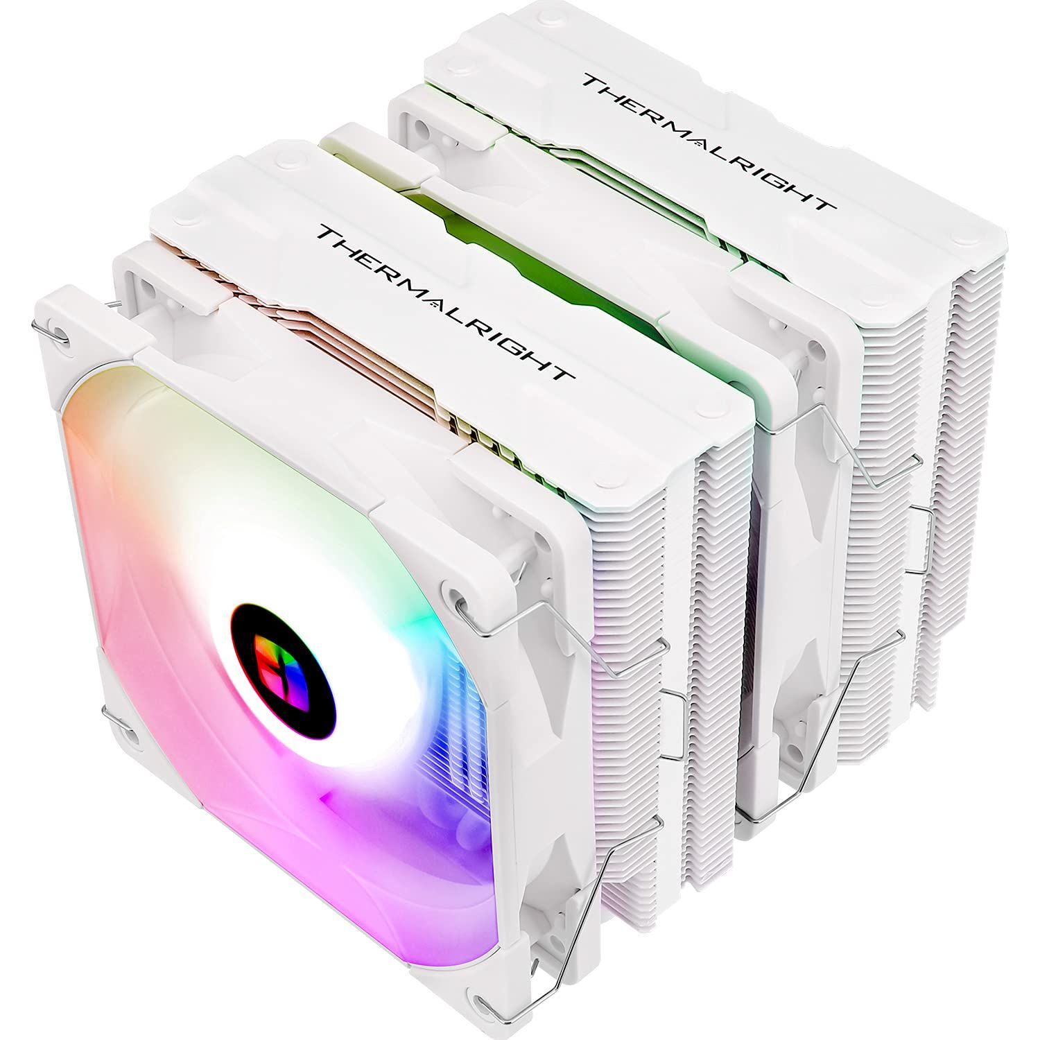 COOLER Thermalright  Peerless Assassin 120 White ARGB  dual tower ,skt. Intel si AMD, racire cu aer, vent. 2 x 120mm, 1550 rpm, 6 heatpipes, inaltime 157mm, ARGB, Peerless Assassin 120 White ARGB   (timbru verde 0.8 lei)