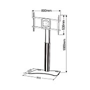 Techly ICA-TR39 stand TV/mobilier pentru combine audio