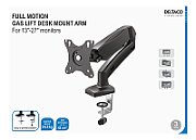 Deltaco ARM-534 monitor mount / stand 68.6 cm (27 ) Desk Black