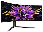 Monitor Gaming Curbat QD-mini LED TCL 57R94 57 , Dual UHD (7680x2160), 120Hz, 1ms, AMD FreeSync™ Premium, NVIDIA G-Sync Compatible, R1000, Boxe 10W x2, USB Type-C 90W, Hub USB, 2x HDMI, DisplayPort, Pivot, VESA, alb
