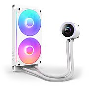 Kraken Plus 240 RGB, 240mm, pompa cu ecran LCD, Intel/ AMD, Alb