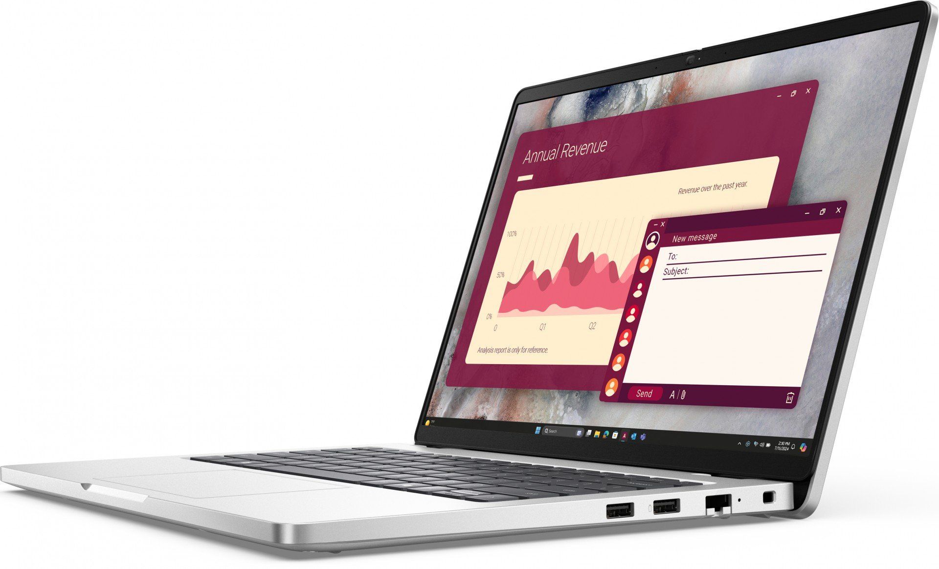 Laptop Dell Pro 14 PC14250, 16 inch 1920 x 1200, Intel Core 5 120U (10 C / 12 T, 1.4 GHz - 5.0 GHz, 12 MB cache, 15 W), 16 GB DDR5, 512 GB SSD, Intel Graphics, Windows 11 Pro, Tastatura International, Platinum