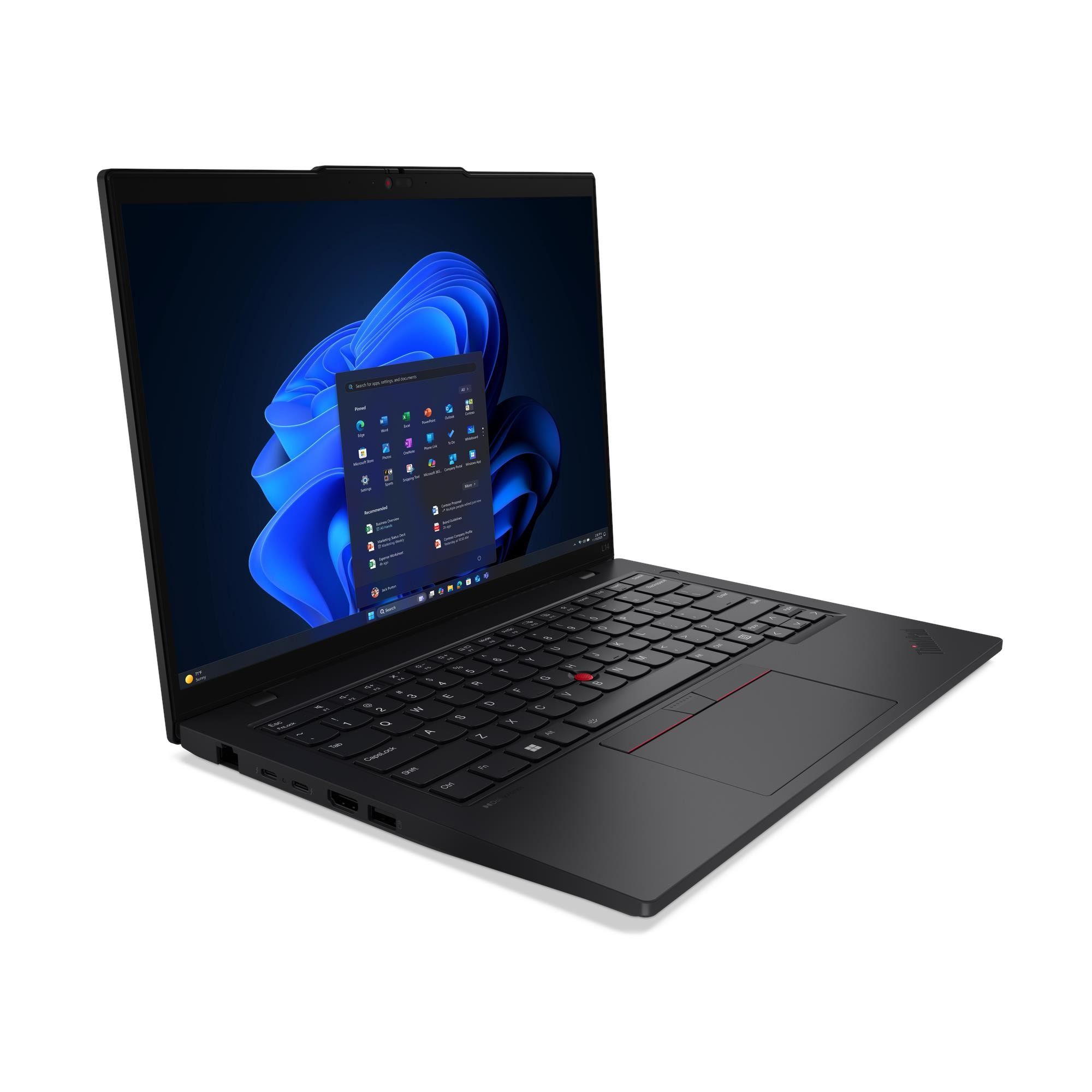 Laptop Lenovo ThinkPad L14 Gen 6 21S6001QRI, 14 inch 1920 x 1200, Intel Core ultra 7 255U (12 C / 14 T, 2.4 GHz - 5.2 GHz, 12 MB cache, 15 W), 32 GB DDR5, 1 TB SSD, Intel Graphics, Windows 11 Pro, Tastatura English (EU), Black