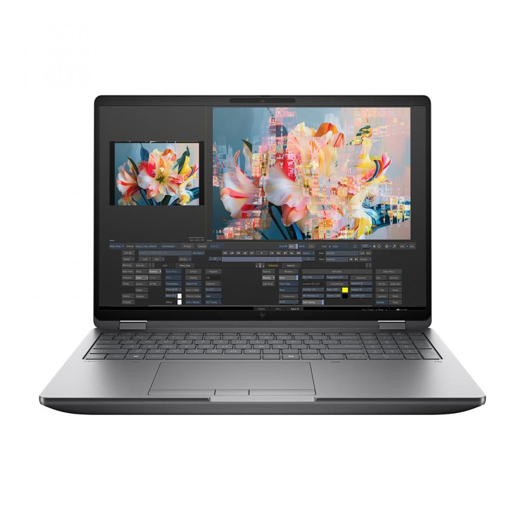 Laptop HP ZBook Fury G1i 98L81ET, 16 inch 2560 x 1600, Intel Core Ultra 9 285HX (24 C / 24 T, 2.1 GHz - 5.5 GHz, 36 MB cache, N/A), 64 GB DDR5, 2 TB SSD, Nvidia RTX Pro 3000, Windows 11 Pro, Tastatura N/A, Meteor silver