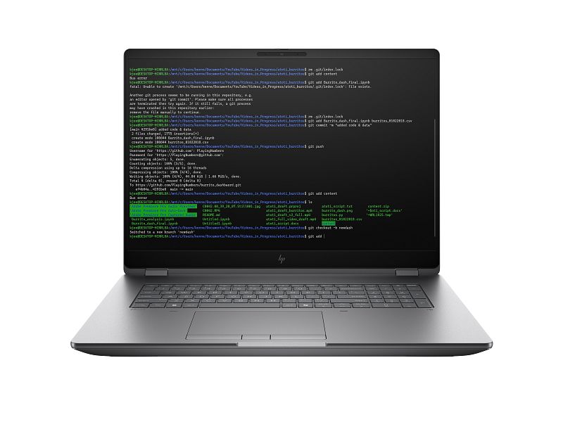 Laptop HP ZBook Fury G1i 98L72ET, 18 inch 2560 x 1600, Intel Core ultra 7 265HX (20 C / 20 T, 2.3 GHz - 5.3 GHz, 30 MB cache, 55 W), 32 GB DDR5, 1 TB SSD, Nvidia RTX Pro 3000, Windows 11 Pro, Tastatura US, Dark Ash