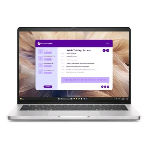 Laptop Dell Pro 14 Plus PB14250 4282V, 14 inch 1920 x 1200, Intel Core ultra 7 268V (8 C / 8 T, 2.2 GHz - 5.0 GHz, 12 MB cache, 17 W), 32 GB LPDDR5X, 512 GB SSD, Intel Graphics, Windows 11 Pro, Tastatura Italiana, Aluminiu