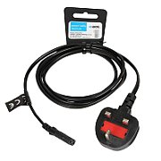 iBOX Euro 2-PIN Power Cable Audio-RTV VDE 1.8m UK Plug
