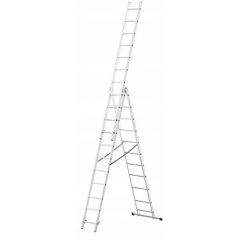 Aluminium ladder 3x14 steps