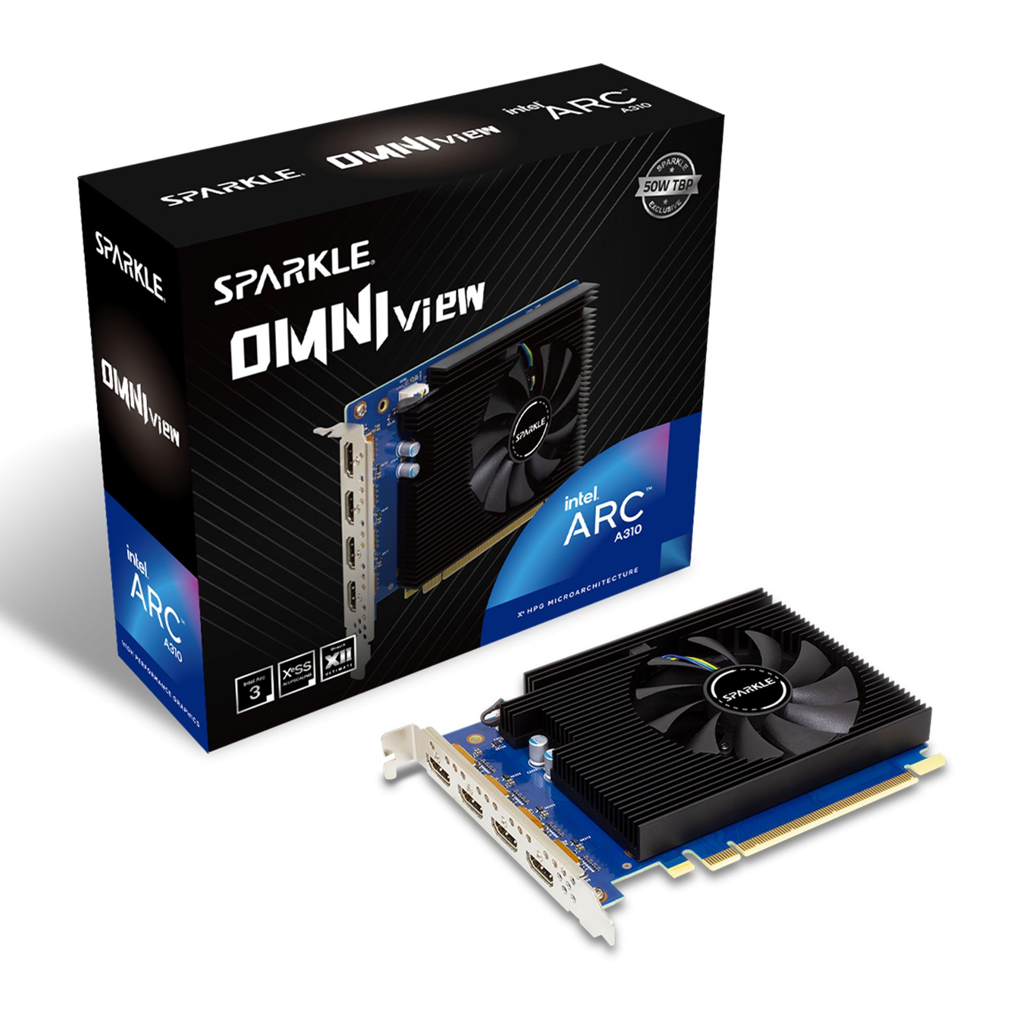 Placa video SPARKLE Arc A310 OMNI View 4 GB GDDR6 64 bit