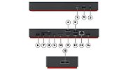 Lenovo ThinkPad Universal Thunderbolt 4 Prin cablu Negru