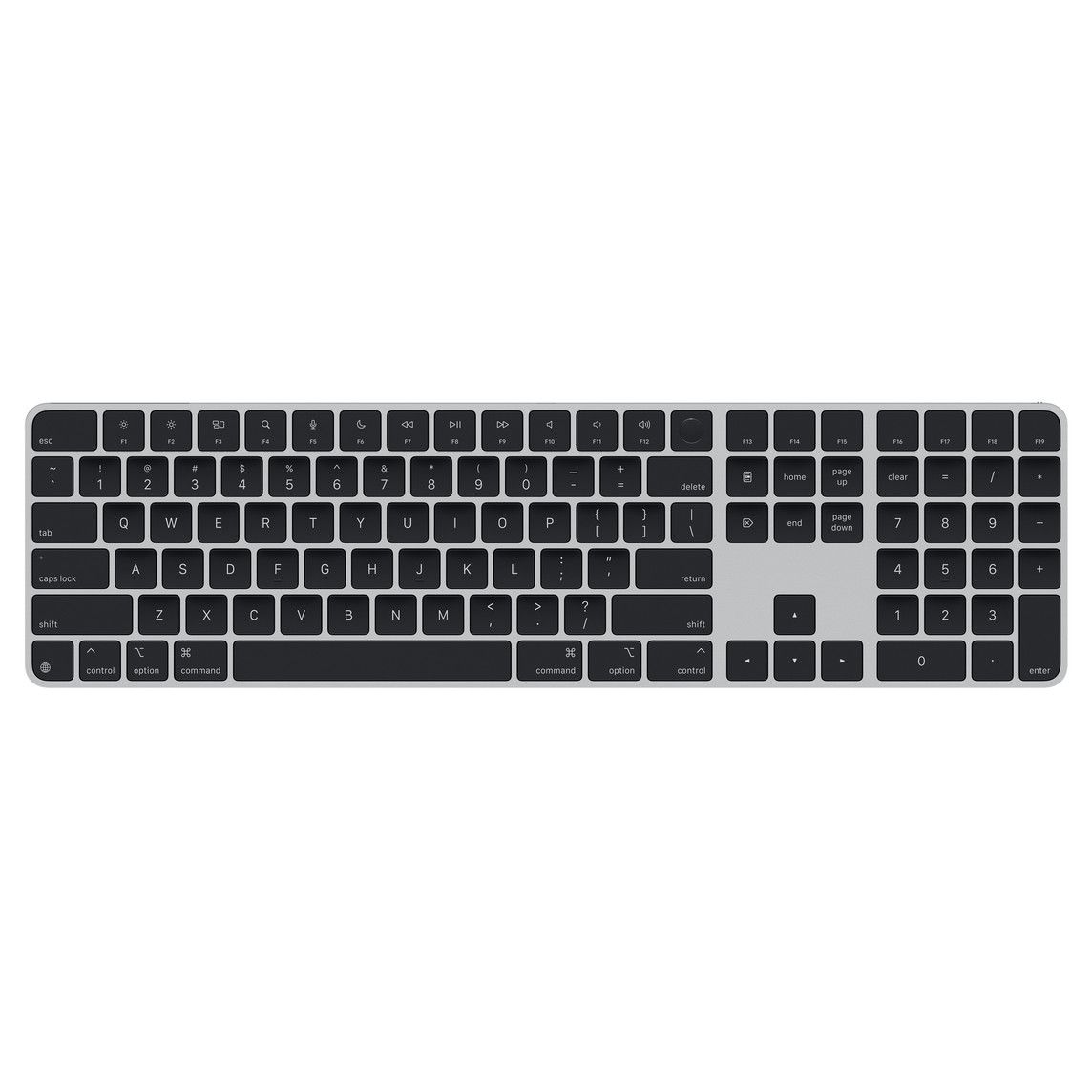 Apple Magic Keyboard (2024) w Touch ID and Numeric Keypad - Romanian - Black Keys