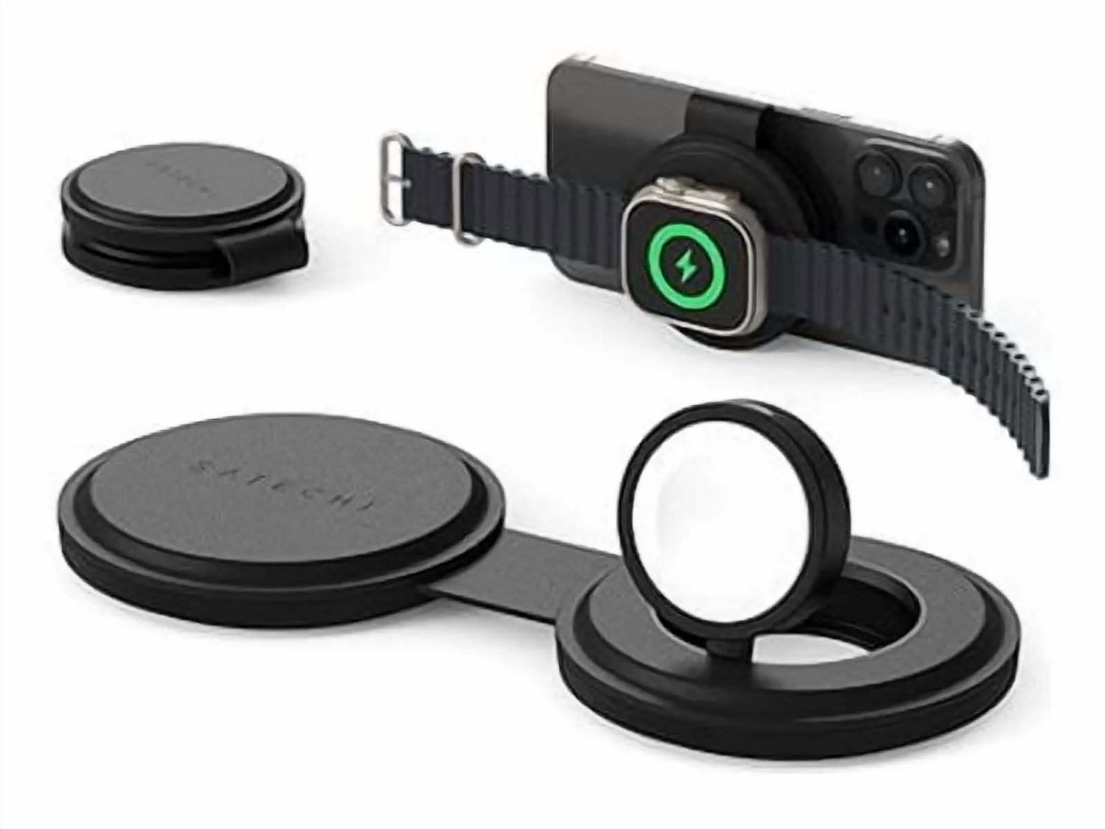 Satechi OntheGo 2-in-1 Wireless Charger - Black