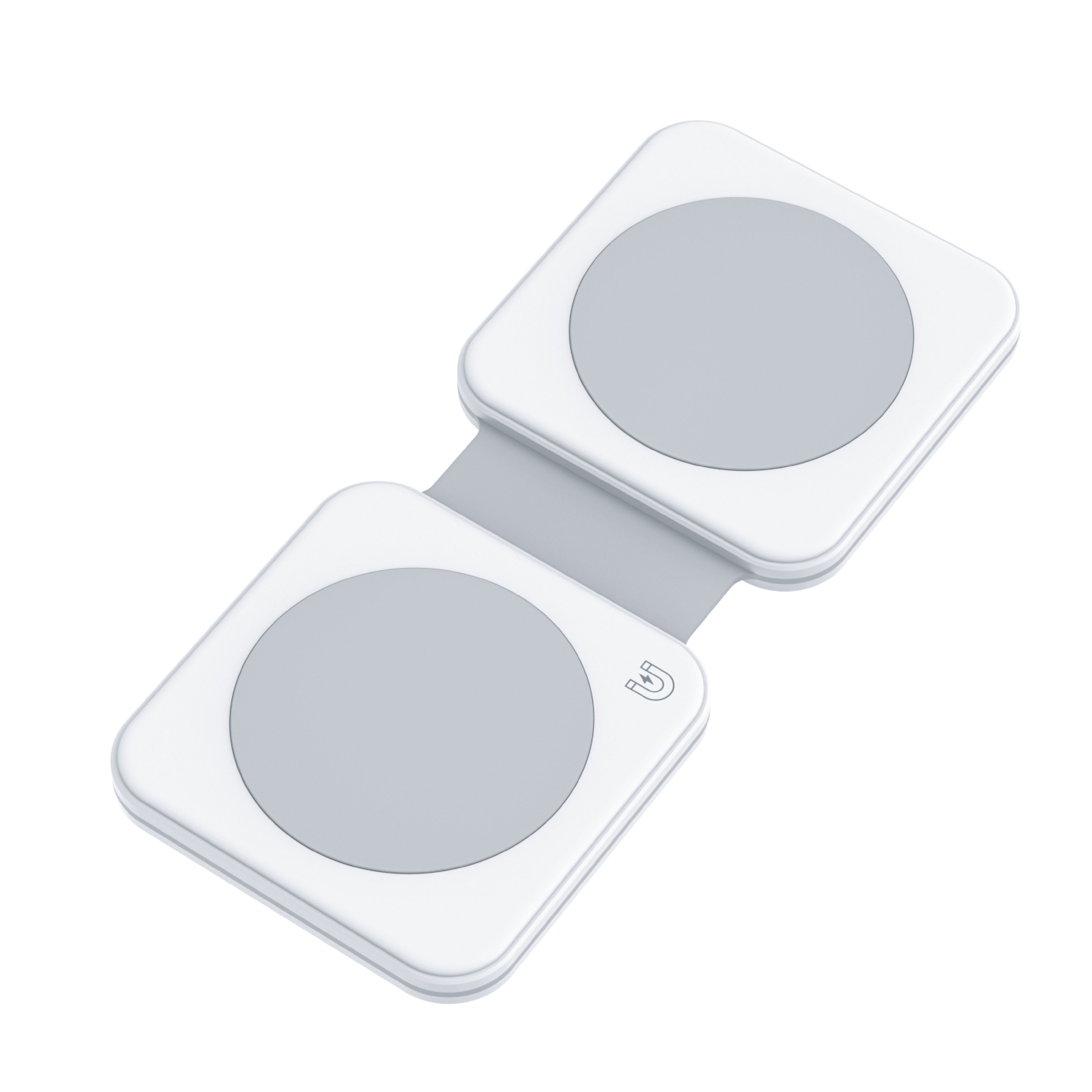 Dviced 2-in-1 foldable magnetic wireless charger - Black