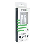 Dviced Cable USB-C to Lightning silicone 1,25m - White