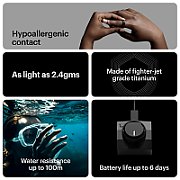 Ultrahuman Ring Air - Smart Ring, Charger, USB Cable / Size-06- Matt_Grey