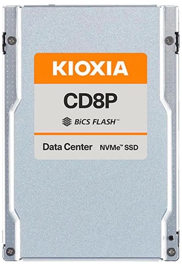 Kioxia SSD CD8P-R 3.84TB U.2 (15mm) NVMe Gen5 SIE Read Intensive DWPD 1 | KCD8XPUG3T84