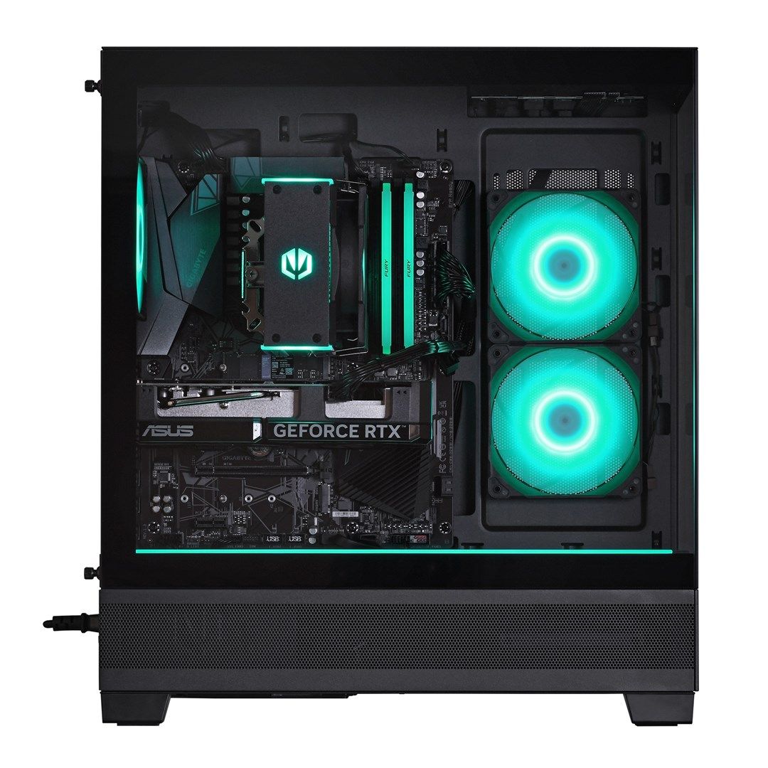 Desktop PC Actina Midi Tower, AMD Ryzen 7 7700 (8 C / 16 T, 3.8 GHz - 5.3 GHz), 32 GB RAM, 1 TB SSD, NVIDIA GeForce RTX 5060 8 GB, Fara sistem de operare