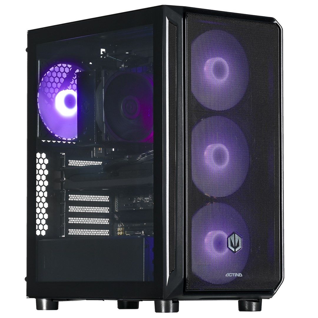 Desktop PC Actina Midi Tower, AMD 8700F (8 C / 16 T, 4.1 GHz - 5 GHz), 32 GB RAM, 1 TB SSD, NVIDIA GeForce RTX 5060 8 GB, Fara sistem de operare