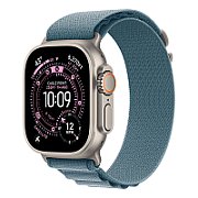 Apple Watch Ultra 3 GPS + Cellular 49mm Natural Titanium Case with Light Blue Alpine Loop - Large