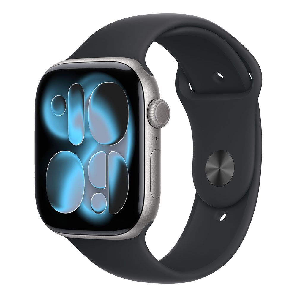 Apple Watch Series 11 GPS 46mm Space Grey Aluminium Case with Black Sport Band - M/L