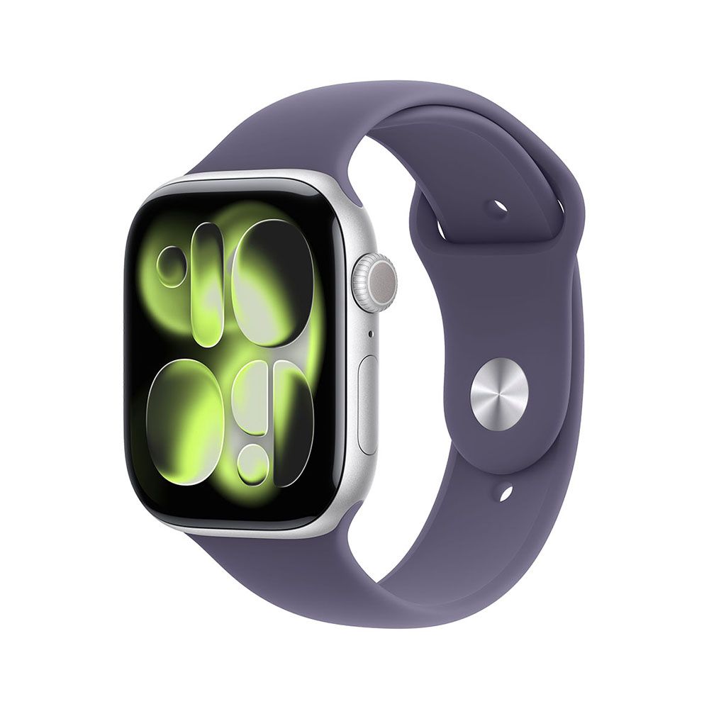 Apple Watch Series 11 GPS 42mm Silver Aluminium Case with Purple Fog Sport Band - M/L