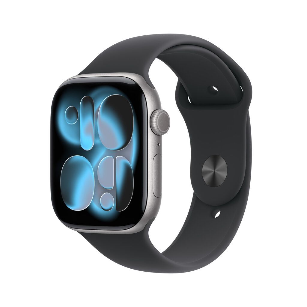 Apple Watch Series 11 GPS 42mm Space Grey Aluminium Case with Black Sport Band - M/L