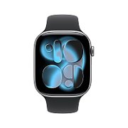 Apple Watch Series 11 GPS 42mm Space Grey Aluminium Case with Black Sport Band - S/M