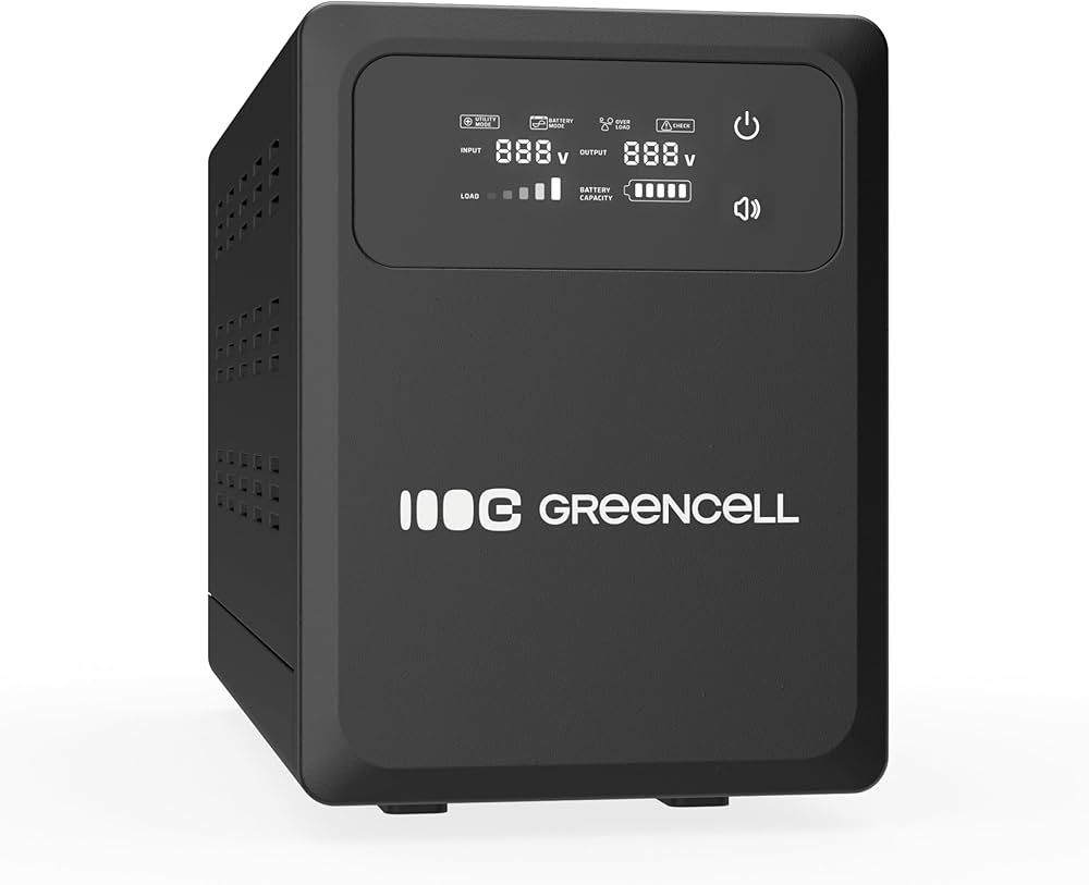 UPS Greencell PowerCore 1500VA 1000W AVR 12VDC LCD
