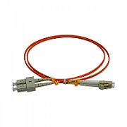Patchcord FO SC/PC-LC/PC, MM OM2 50/125, manta LSZH 3.0mm, duplex 5m - Emtex