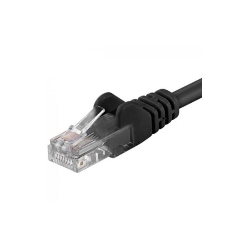 Patchcord UTP RJ45-RJ45 Cat.5e 0.25m, negru